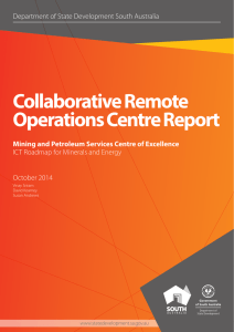 Collaborative Remote Operations Centre Report