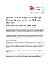 System Center Configuration Manager Remote Control Viewer for
