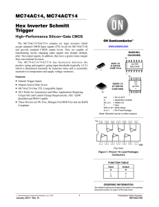 MC74AC14 - Hex Inverter Schmitt Trigger