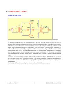 8.3. Power Amplifier Output Circuits