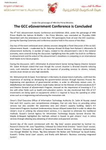 The GCC eGovernment Conference is Concluded