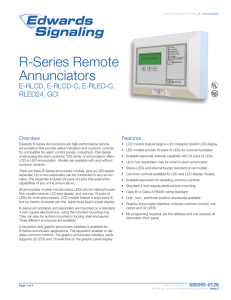 R-Series Remote Annunciators
