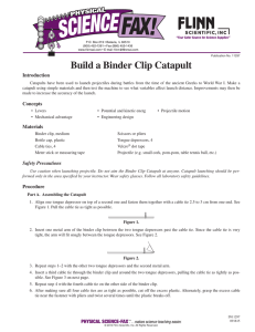 Build a Binder Clip Catapult