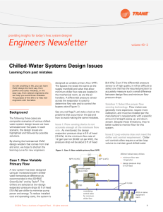Chilled-water system design issues- learning from past