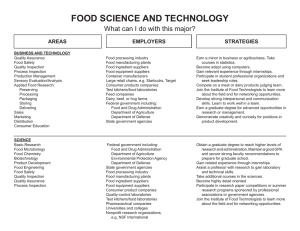 food science and technology - What Can I Do With This Major?