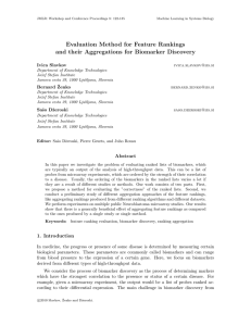 Evaluation Method for Feature Rankings and their Aggregations for