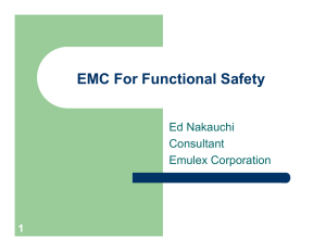 EMC For Functional Safety