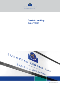 Guide to banking supervision (ECB)