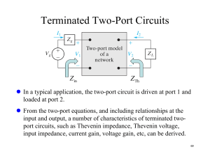 Terminated Two-Port Circuits