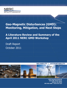 Geo-Magnetic Disturbances (GMD): Monitoring, Mitigation