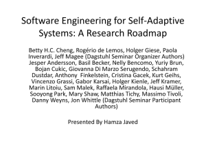 Software Engineering for Self-Adaptive Systems: A Research