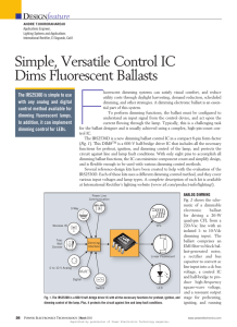 Simple, Versatile Control IC Dims Fluorescent Ballasts