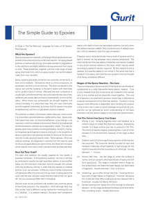 The Simple Guide to Epoxies