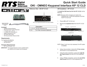 OKI - KP 12 CLD Quick Start Guide