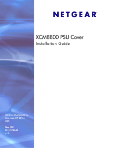 XCM8800 PSU Cover