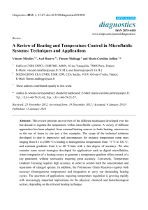 A Review of Heating and Temperature Control in
