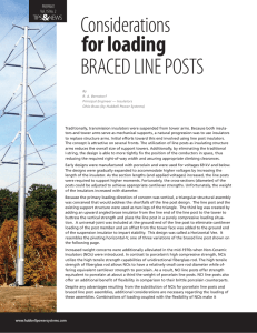 Considerations for Loading Braced Line Posts