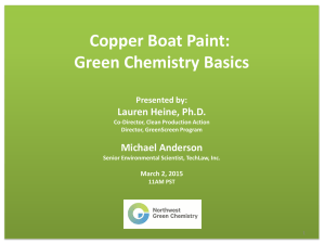 Copper Boat Paint: Green Chemistry Basics