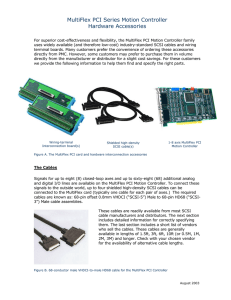 MultiFlex PCI Motion Controller Hardware Accessories
