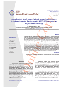 Paper - Journal of Environmental Biology