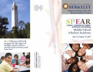 spear spear s - Berkeley Summer Sessions