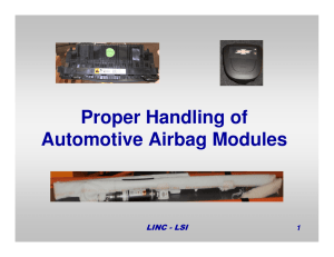 Proper Handling of Automotive Airbag Modules