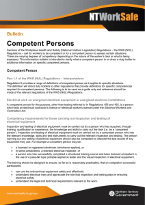 Competent persons