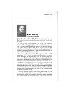 John Malley - Carmelite Province of the Most Pure Heart of Mary