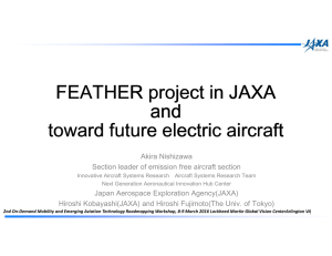 FEATHER project in JAXA and toward future electric aircraft