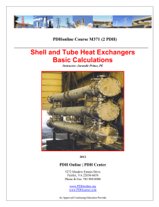 Shell and Tube Heat Exchangers Basic Calculations