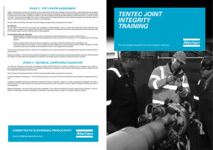 TENTEC JOINT INTEGRITY TRAINING