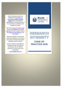 Research Integrity Code