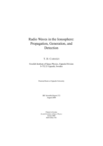 Radio Waves in the Ionosphere: Propagation, Generation, and