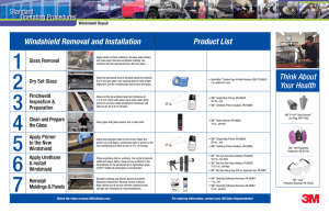 Windshield Removal and Installation Process Chart