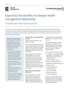 City National Bank - RBC Wealth Management