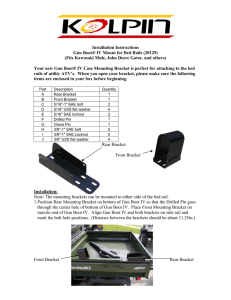 Installation Instructions Gun Boot® IV Mount for Bed Rails