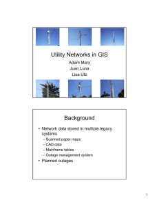 Utility Networks in GIS Background