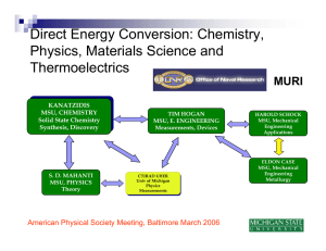Direct Energy Conversion: Chemistry, Physics, Materials Science