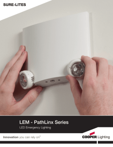 Cooper Lighting Sure-Lites PathLinx Brochure