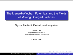 The Lienard-Wiechart Potentials and the Fields of Moving Charged
