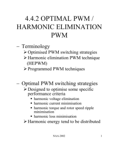4.4.2 OPTIMAL PWM / HARMONIC ELIMINATION PWM
