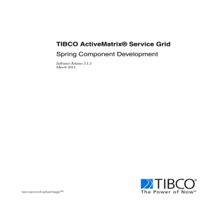 TIBCO ActiveMatrix Spring Component Development