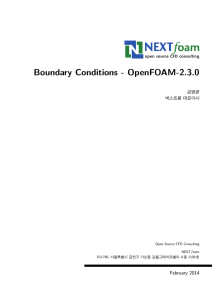 Boundary Conditions - OpenFOAM-2.3.0