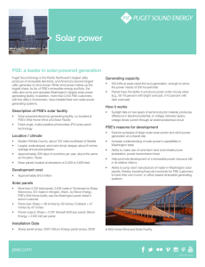 Factsheet: Solar Power