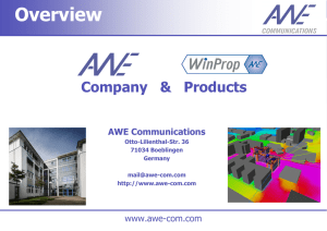 Overview - AWE Communications