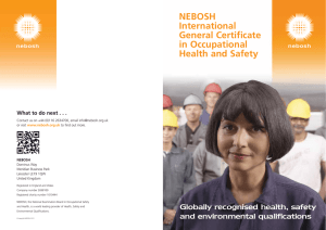 NEBOSH International General Certificate in Occupational
