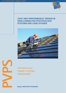 cost and performance trends in grid-connected photovoltaic systems