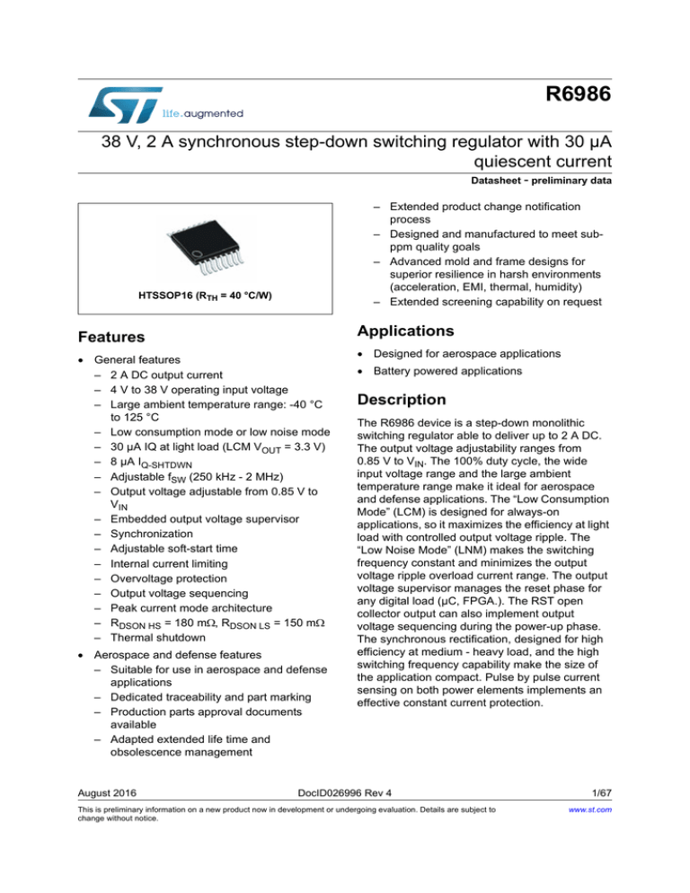 Datasheet Stmicroelectronics