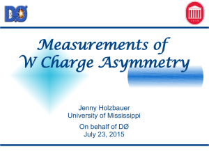Measurements of W Charge Asymmetry