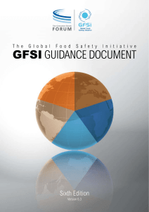 (GFSI) Guidance Document - Global Food Safety Initiative